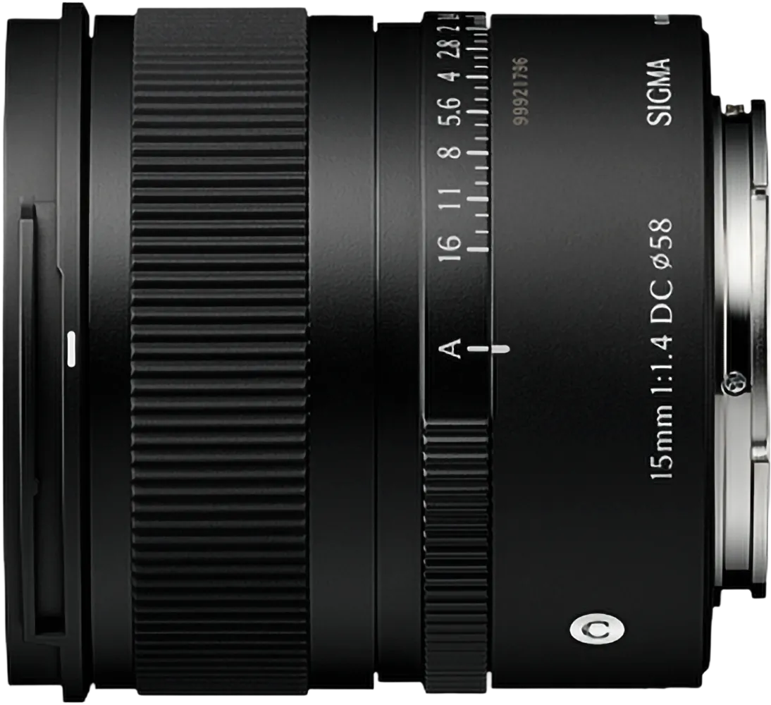 Sigma 15mm F1.4 DC Contemporary - Top View