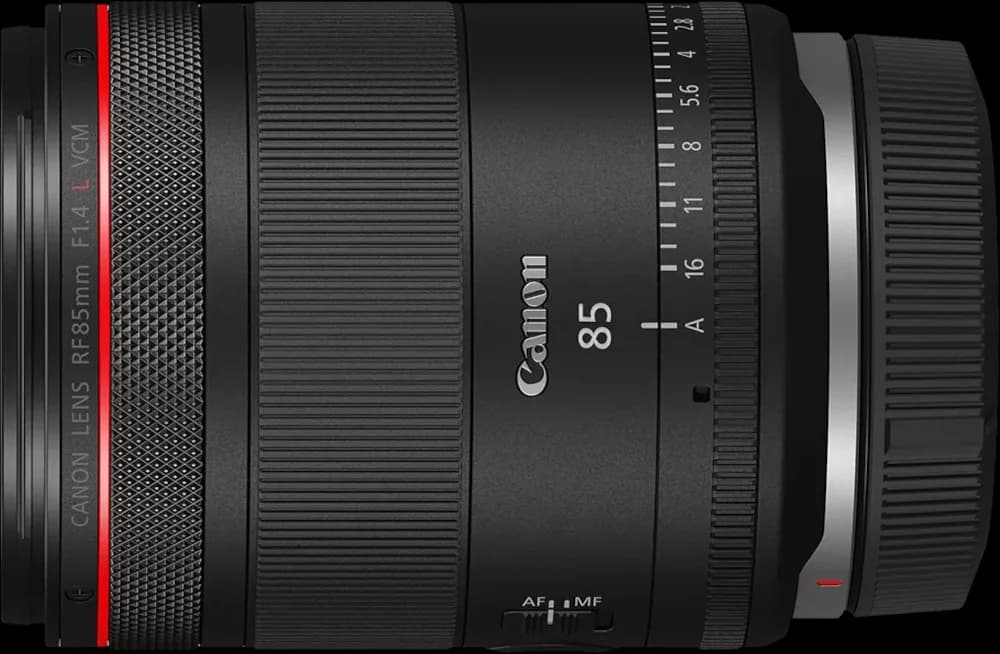 Canon RF85mm F1.4 L VCM - Top View